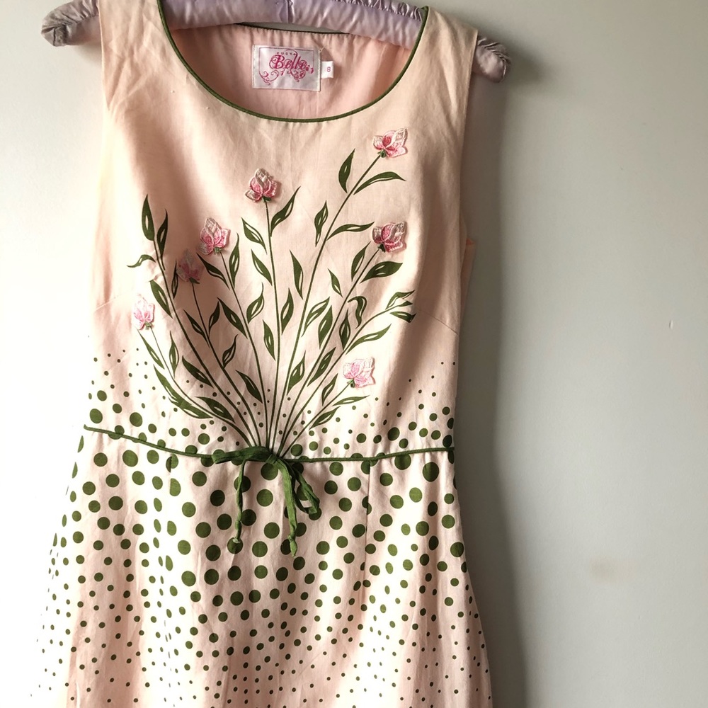 Ruby Belle linen cotton blend dress size 8
